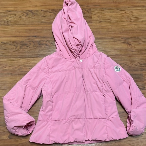 Moncler Girl's Giroflee Stretch Tech Hooded puffer jacket, size 8 - Picture 6 of 16